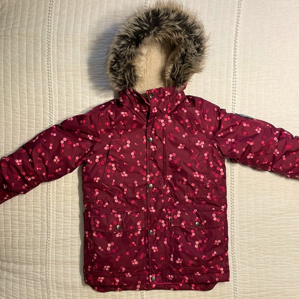Land’s End Expedition down waterproof girls winter coat - Size S (8)
